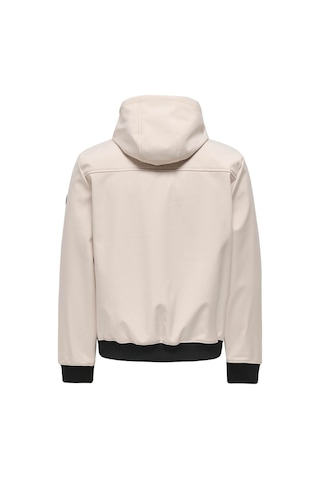 Only & Sons Erkek Mont Gümüş 22029276 Onsbowıe Softshell Bomber Otw Noos 25kw21000039 W210212 Gümüş