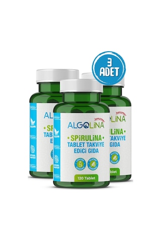 Algolina Spirulina Tablet 525 Mg 3 x 120 Tablet