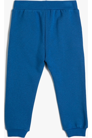 Koton Jogger Eşofman Altı Aplike Detaylı Beli Bağlamalı Şardonlu Mavi 4wmb40158tk 4WMB40158TK601 Mavi