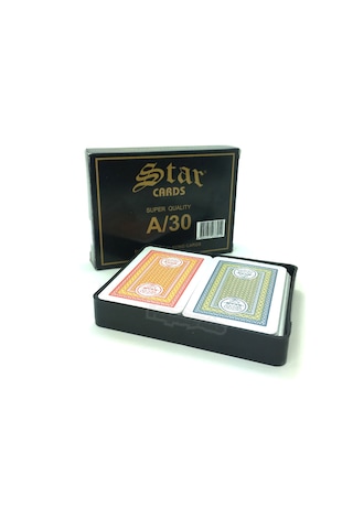 Star A-30 2 Deste İskambil Oyun Kağıdı A-k-q-j