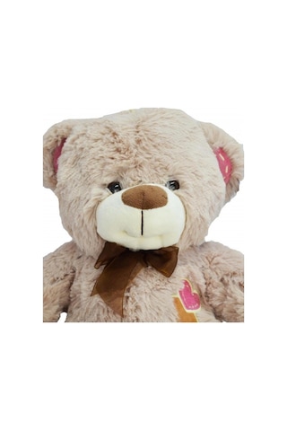 75 Cm Pelüş Ayı 3169 Gri - Beyaz