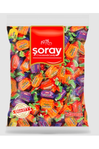 Şoray Kiki Soft Meyve Aromalı Yumuşak Şeker Poşet 950 G