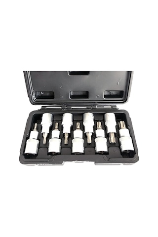 Nttools 9 Parça 1/2" Cr-v Torx Lokma Seti Nttools 9 Parça 1/2" Cr-v Torx Lokma Seti