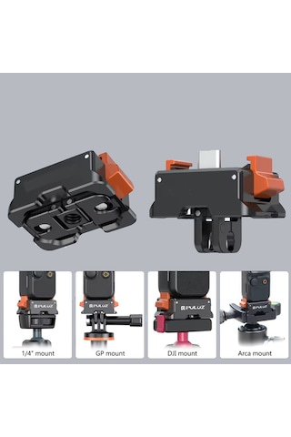 Teknoroket Djı Osmo Pocket 4 ve 3 Manyetik Şarj Standı Ve Quick Release Tutucu Type-c Şarjlı Alüminyum Tripod Adaptörü
