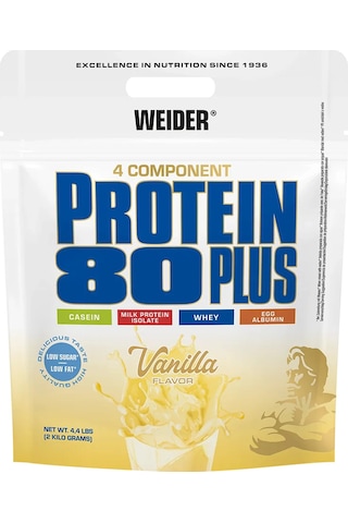 Weider Kazein İzole Whey Protein 80 Plus 2 Kg 66 Servis