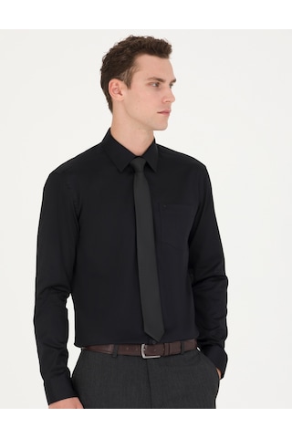 Pierre Cardin Erkek Siyah Basic Gömlek 50277146-vr046 Siyah