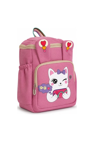 Ls-5170 Kız Çocuk Ana Okul Çantası Okul Çantası Pembe Beyaz
