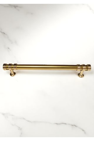 Nesli Alüminyum Metal Lüks Modern Mobilya Çekmece Mutfak Dolabı Kulpu Altın 128mm 10 Adet Altın