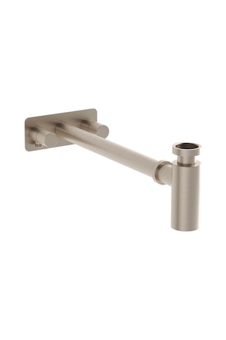 A4515934 VitrA Origin Lavabo Sifonu, Simetrik Rozet, Fırçalı Nikel