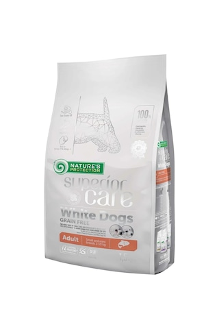 Superior Care Beyaz Tüylü Köpekler İçin Tahılsız Somonlu Küçük Irk Köpek Maması 1,5 Kg