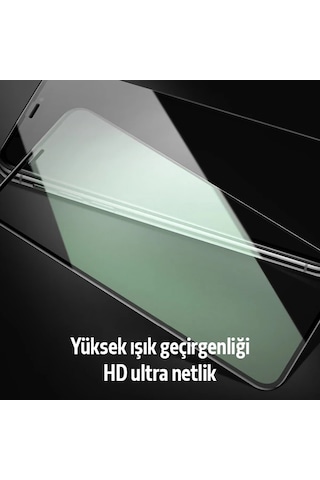 Ally iPhone Uyumlu 11 Pro Max Anti -blue Green Light Göz Korumalı Tempered Full Ekran Koruyucu- 5775