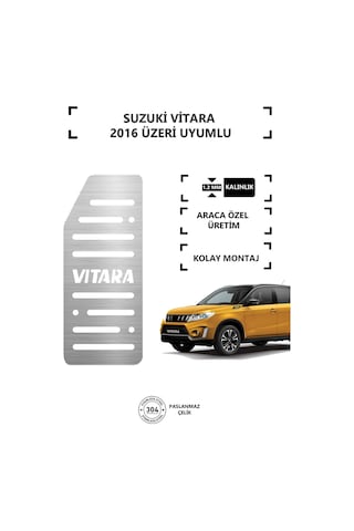 Suzukı Vıtara 2016 Üzeri Ayak Dinlendirme Pedalı Krom Ayak Dayama Pedalı