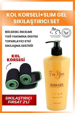 Slimjel Incelticı-sıkılaştırıcı-çatlak Ve Selülit Jeli 250 Ml Kol Korsesi