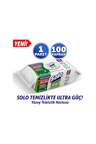 Solo Yüzey Temizlik Havlusu 100 Yaprak Sedir Ağacı&yasemin Esinti 12'li Set