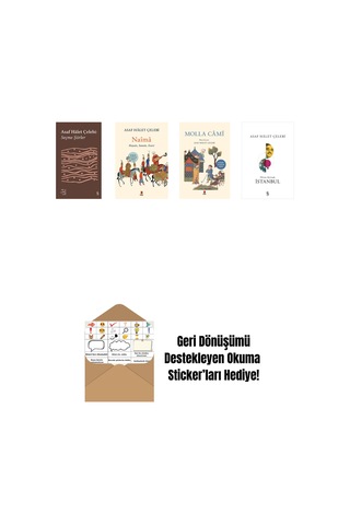 Asaf Halet Çelebi 4 Kitap Set + Okuma Sticker'ları
