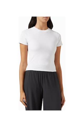 Vuori Modal Kesimli Pose Fitted Crop Top, Yumuşak & Esnek Kesim, Çok Yönlü Beyaz