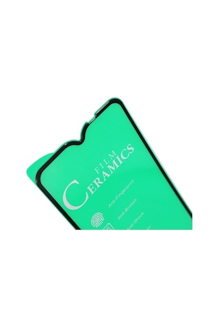 Huawei P20 Lite Uyumlu Siyah Seramik Nano Ekran Koruyucu Tam Kaplayan Kırılmaz Esnek Cam