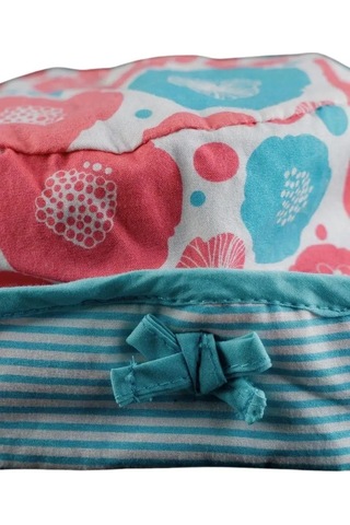 Kız Bebek Nar Çiçeği Turkuaz Çiçek Detaylı Şapka Nar Çiçeği