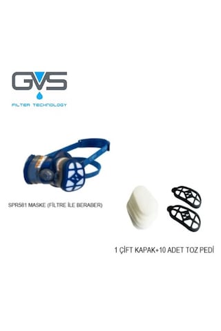 Gvs Spr581-spm420 Maske-filtre-toz Pedi Tarım İlaçlama Kombin Tam Koruma Set Gvs Spr581-spm420 Maske-filtre-toz Pedi Tarım İlaçlama Kombin Tam Koruma Set