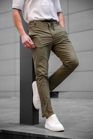 Jogger Paraşüt Kumaş Haki Renk Erkek Pantolon-1768 Haki