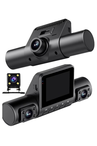 M90 Pro 1080p 4 Kameralı Araç İçi Kamera Ön Arka Ve İç Kayıt