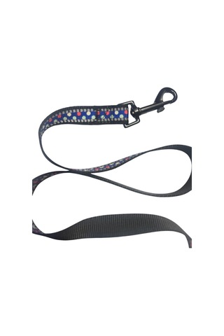 Nunbell Reflektörlü, Noktalı Köpek Gezdirme Tasması 2 Cm X 120 Cm Çok Renkli