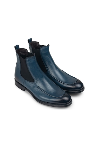 Deery Hakiki Deri Mavi Erkek Chelsea Bot - 01953mmvıc01