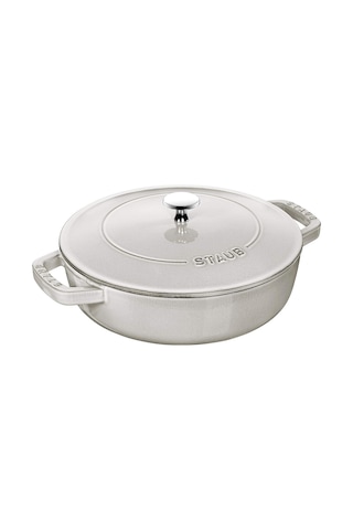 Staub Demir Döküm Sote Tenceresi 24cm Trüf Beyazı
