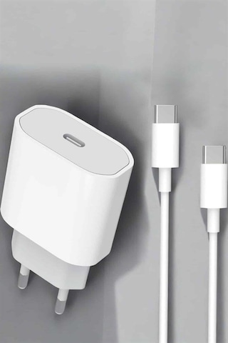 Güç - 128 - Adaptörü Ve Kablosu Şarj Aleti 15/15 Pro Max Uyumlu - Ece-umay - Hızlı Şarj