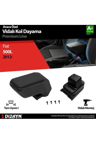 Fiat 500l Kol Dayama Kolçak Abs Vidalı Siyah 2012 Üzeri A+kalite