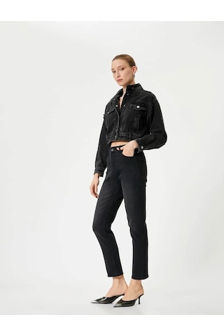 Koton Kadın Jean Pantolon Siyah 4sal40318md 25ky59t01628 Y5901 Siyah