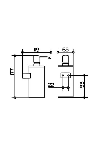 Keuco Aks. Plan Sıvı Sabunluk 250 Ml. Krom - Keu.14953010100