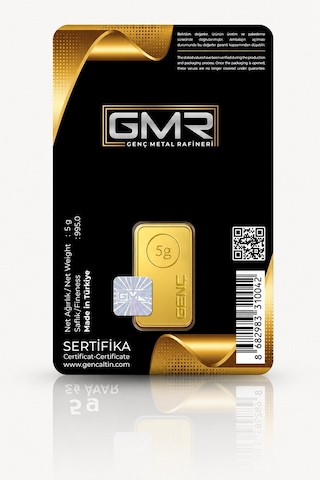 5 Gram Külçe Altın 24 Ayar