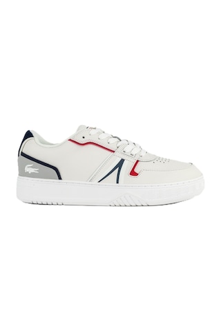 Lacoste L001 1 Sma Leather Mens Sneaker Hakiki Deri Erkek Günlük Spor Ayakkabı Krem Krem