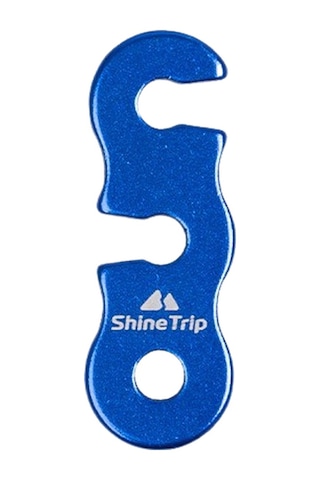 Xindoker Alüminyum Çadır Rope Kilitçisi - 3g Hafif, 5mm Açık, Üç Gözlü, Rope Ayarlamalı Dış Mekan Aksesuarı Mavi Mavi