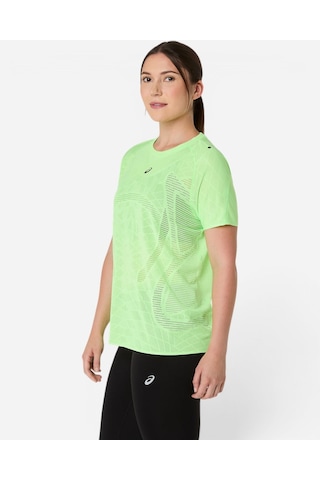 Asics Metarun Ss Top Kadın Yeşil Kısa Kollu Tshirt 2012d418-300