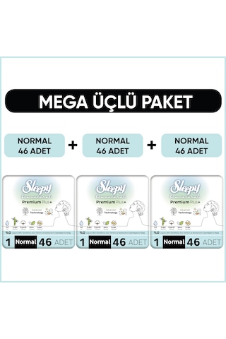 Bio Natural Premium Plus Ped Mega Paket Normal 46x3 138 Adet