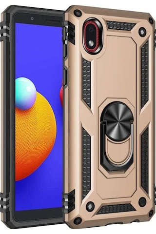 Galaxy A01 Core Kılıf Zore Vega Kapak Gold