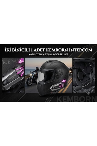 X2 Pro Motosiklet Kask Kulaklık 1adet 2 Binicili İntercom Bluetooth Seti 5. Nesil