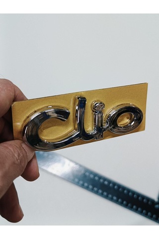 Renault Clio 2 1998-2010 Uyumlu Clio Tırnaklı Ve Yapışkanlı Bagaj Yazısı 3m 3d Abs