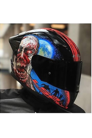 Ls2 Rapıd 2 Race Zombıe Fullface Motosiklet Kaskı Siyah Camlı Siyah