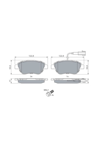 Fiat Fiorino 1.4 2007-2025 Bosch Ön Balata Netpar23705