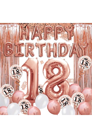 18 Yaş Gül Altın Doğum Günü Süsü, Doğum Günü Afişi, O Diğer