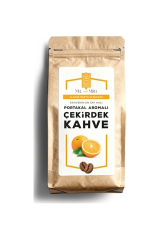 Orange Bean Coffee 200g, Portakal Aromalı Çekirdek Kahve Çekirdek Kahve