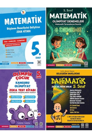 Altın Nokta Yayınları 5.sınıf Bilsem-kanguru-olimpiyat Sınavlarına Hazırlık Seti 4 Kitap