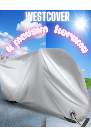 Hyosung Gv 250 Uyumlu Kilit Uyumlu Gri Motosiklet Brandası,örtüsü,çadırı