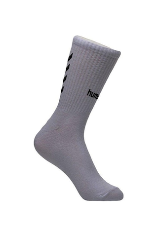 Hummel Maxi Antrenman Çorabı Kısa Gri Beyaz