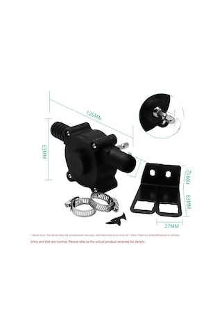 Mufunye El Matkap Uyumlu Evsel Su Pompa - Kompakt Dc Otosünger Santrifüj Pompa Su Çekme Aleti
