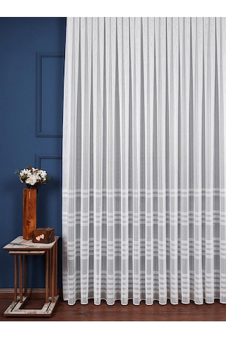 Arben 4 Sıra Bantlı Tül Perde / Ölçünüze Özel Dikim