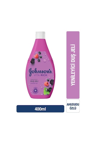 Johnson's Vita-rich Ahududu Özlü Yenileyici Duş Jeli 400 ML Johnson's Vita-rich Ahududu Özlü Yenileyici Duş Jeli 400 ML
